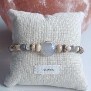 CHAN LUU Neutral Beaded Bracelet